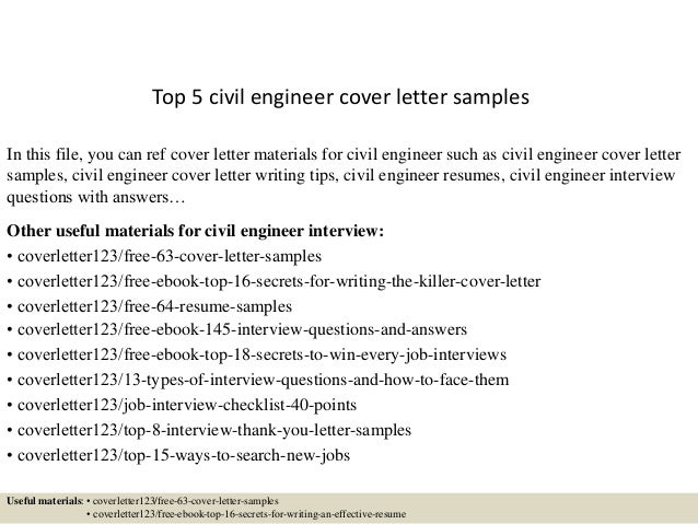 civil engineer cover letter samplesIn this file, you can ref cover ...